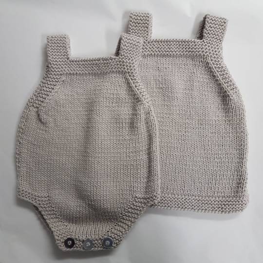 Merino Romper and Merino Pinafore Dress - 3 months.