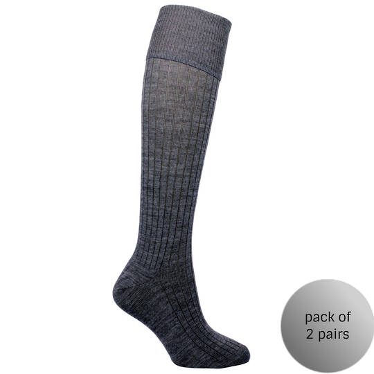 Grey School Merino Sock