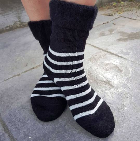 Slipper Sock or Bed Sock - one size fits all.
