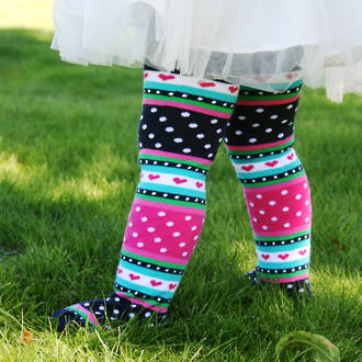 Cotton Tights - Stripes, Dots, Hearts.
