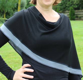 Two-Tone Merino Cape
