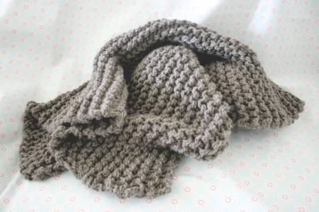how to make a chunky knit blanket