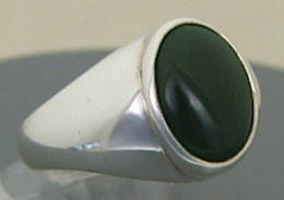 R146 Sil and Greenstone Ring