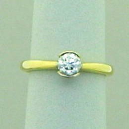 Diamond Engagement Ring, set with a .50ct. Diamond, in 18ct Gold.