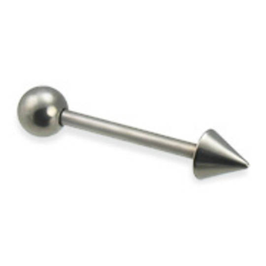 14g barbell Bone and Cone End