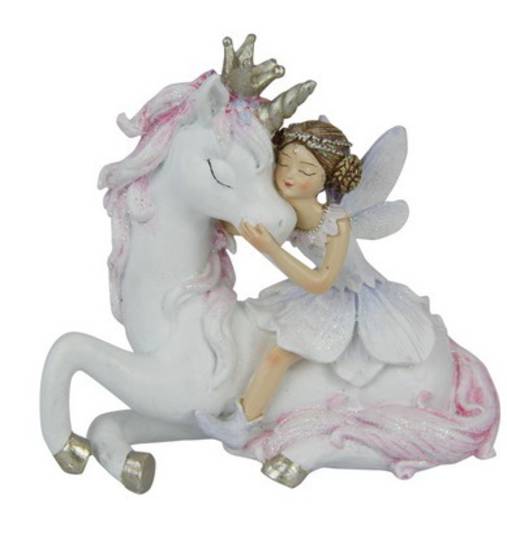 Fairy Hugging Unicorn (purple wings)