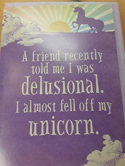 Awesome Unicorn Happy Birthday Gift Card