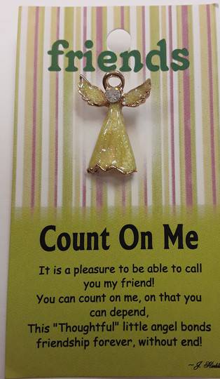 Count on Me Angel Pin/Brooch