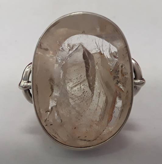 Large Oval Manifestation Crystal Ring