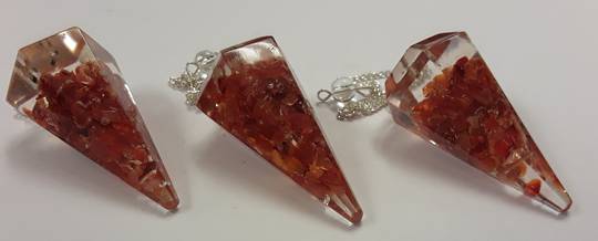 Carnelian Orgonite Pendulum