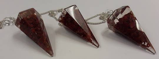 Red Jasper Orgonite Pendulum