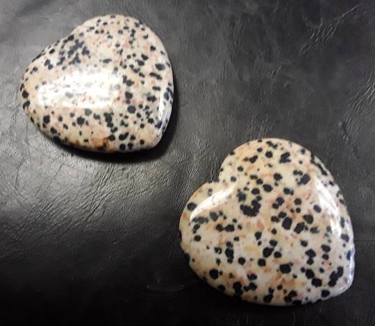 Dalmatian Jasper Crystal Heart CT