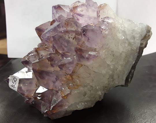 Amethyst and Cacoxenite Druzy Standing LD11