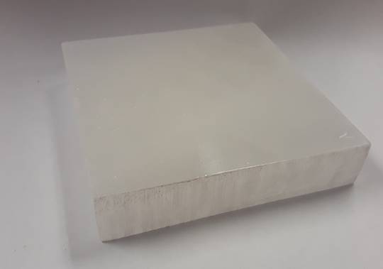 Polished Selenite Crystal Square Plate