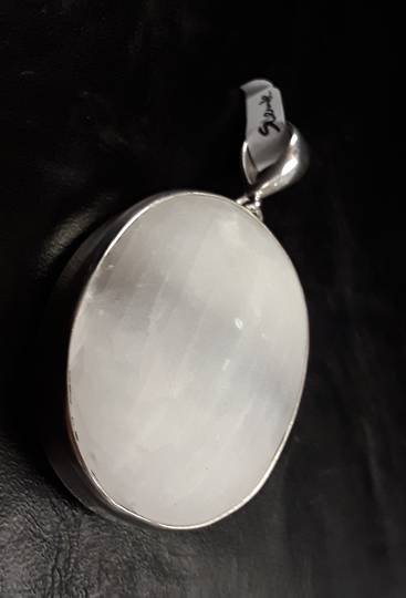 Oval Selenite Pendant