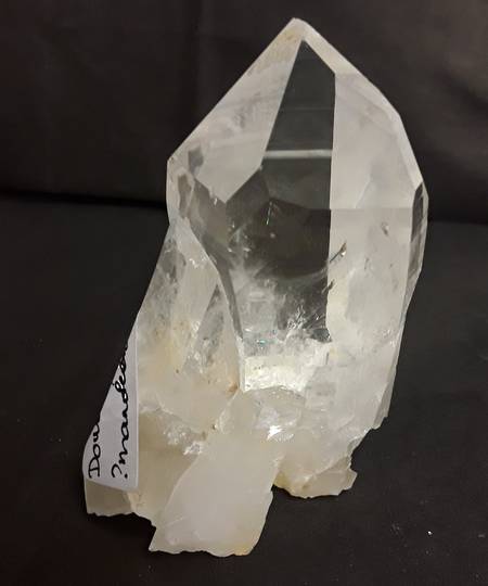 Extra Special Double Twin Time links Lemurian Quartz Crystal (fo101)