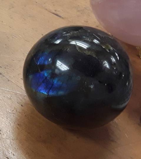 Labradorite Crystal Ball  6.8cms