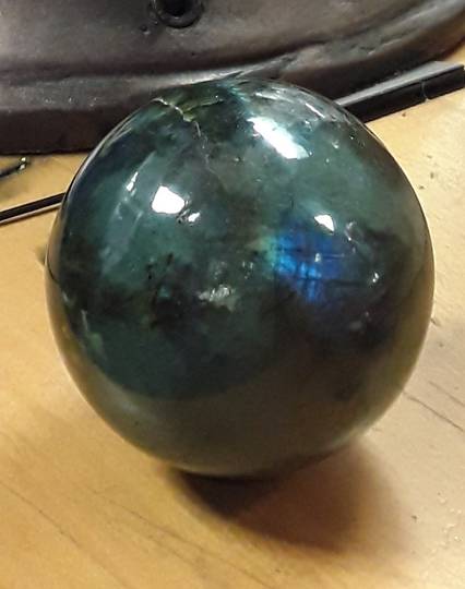 Labradorite Crystal Ball  6cms