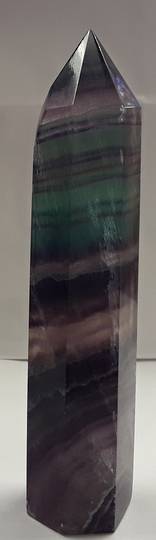 Striped Fluorite Crystal Point LB36