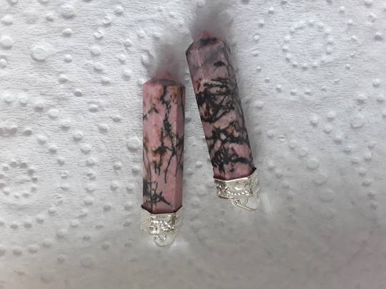 Basic Rhodonite Point Pendant