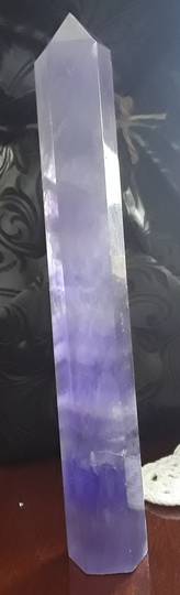 Indigo Fluorite Crystal Point 6955
