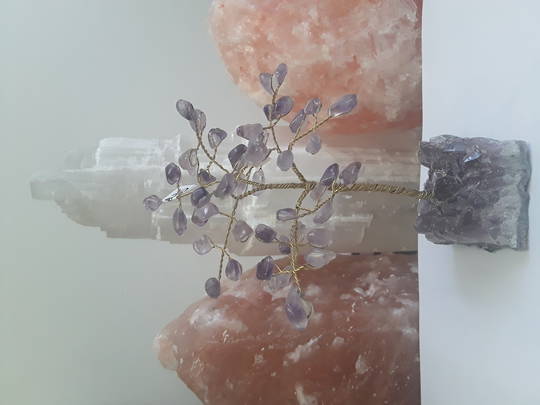 Amethyst Crystal Tree on Amethyst Druzy
