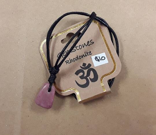 Tumblestone Pendant Rhodonite