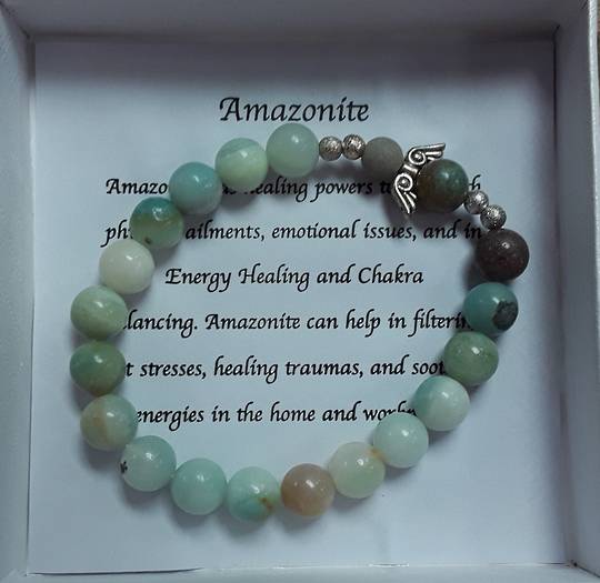 Amazonite Angel Bracelet