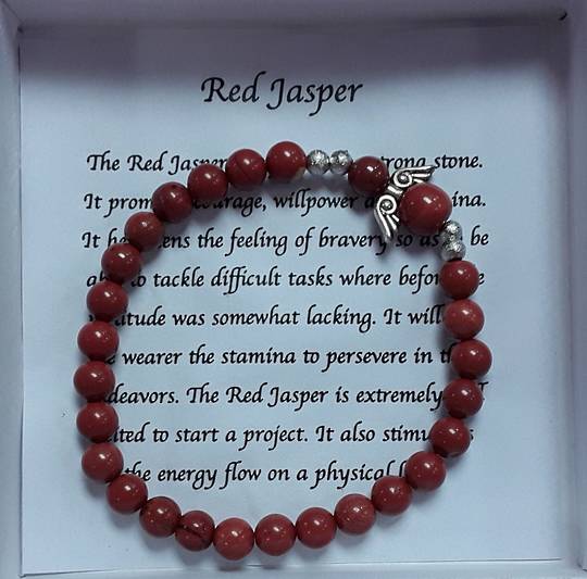 Red Jasper Angel Bracelet