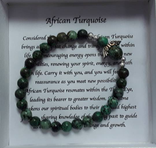 African Turquoise Angel Bracelet