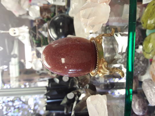 Goldstone Crystal Egg