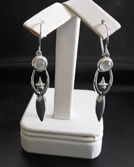 Witch and Moonstone Earrings