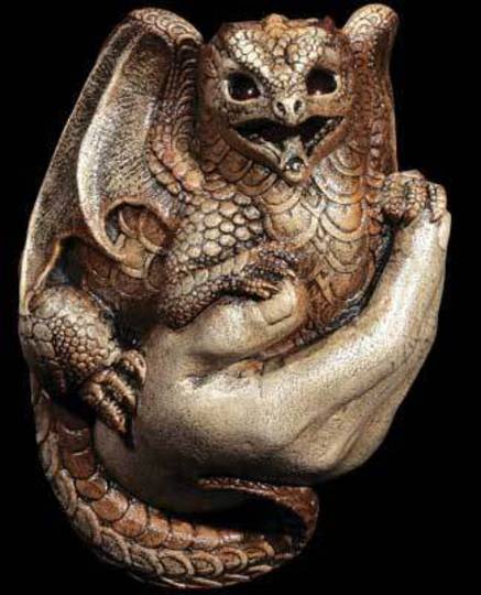 Dragon In Hand Sconce