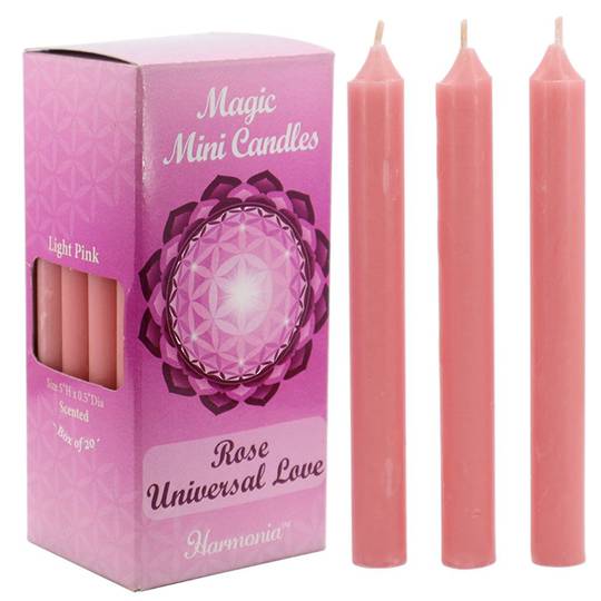 MAGIC MINI CANDLES - Universal Love Pink Rose Scented