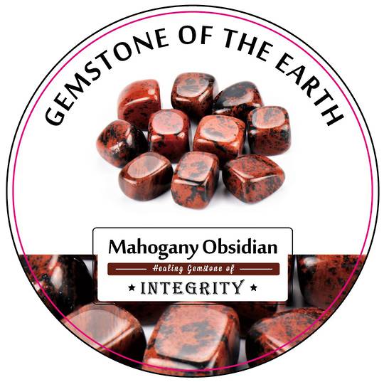 Tumbled stone – Mahogany Obsidian