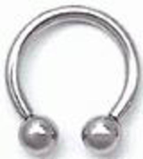 14g horse shoe with balls