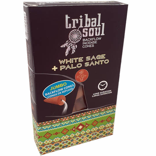 Tribal Soul Backflow Cones – White Sage Palo Santo