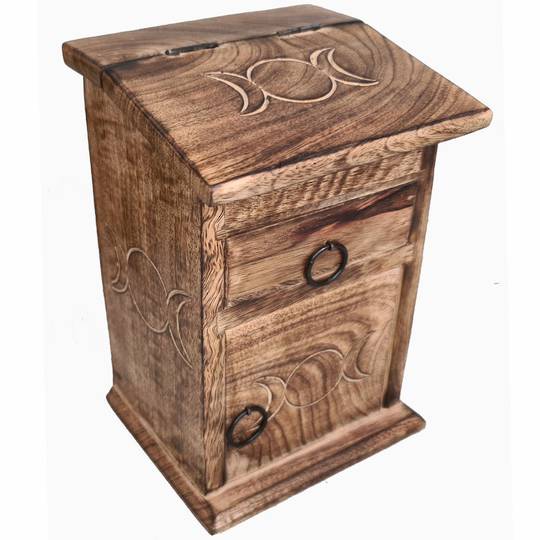Wooden Triple Moon Chest