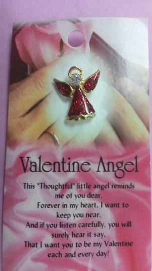 Valentine Angel Brooch