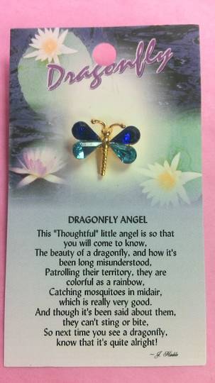 Dragonfly Angel Brooch