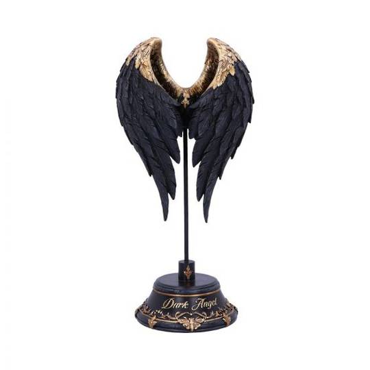 Dark Angel Gothic Fallen Fae Wing Sculpture Figurine