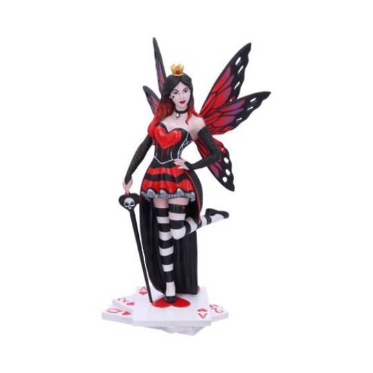 Wonderland Fairies Queen of Hearts Red Card Figurine