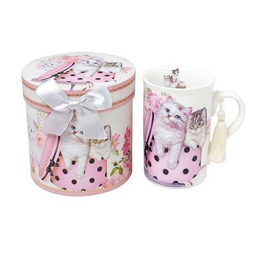 Sweet Kitten T Time Mug with Gift Box