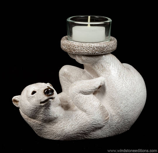 Windstone Editions Bear Feet Candle Lamp