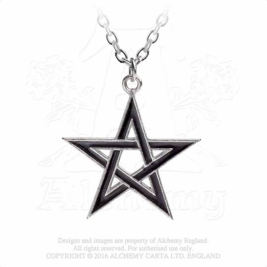 Black Star Pentagram Necklace