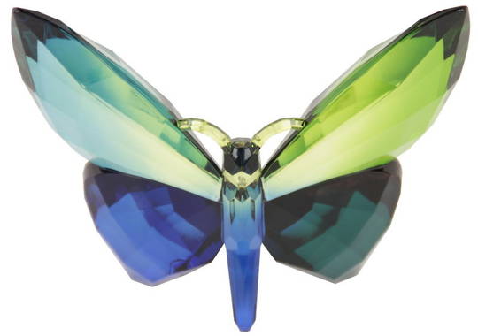 Hanging  Green Acrylic Rainbow Butterfly