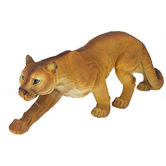 Prowling American Mountain Cougar Statue