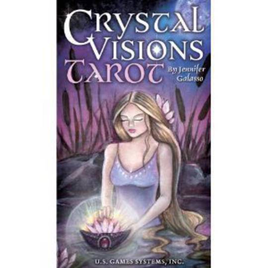 “Crystal Visions Tarot” is brought to us by fantasy artist Jennifer Galasso