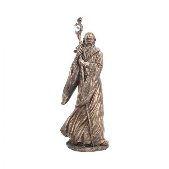 Merlin Wizard Bronze Figure