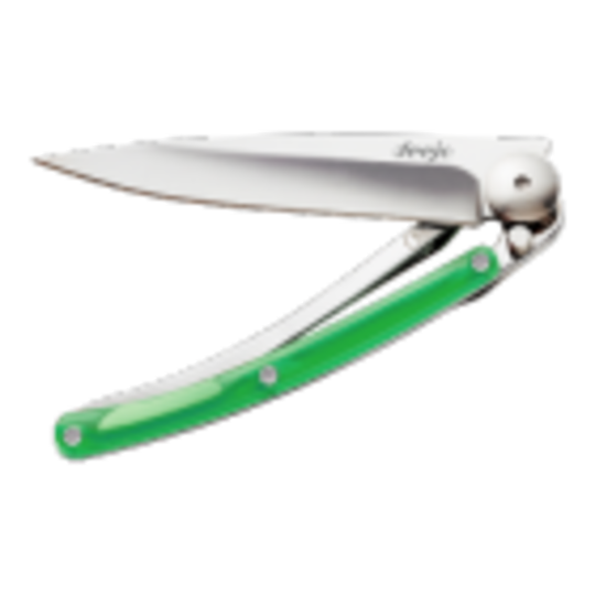 Deejo Knives Color Green Polycarbonate 27g Folding Knife